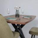 Стол LEONEL-130, раздвижной 130(165)х85, Дуб Веллингтон/Черный (123623) 