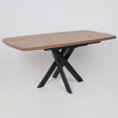 Стол LEONEL-130, раздвижной 130(165)х85, Дуб Веллингтон/Черный (123623) 