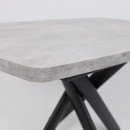 Стол LEONEL-130, раздвижной 130(165)х85, Серый сланец/Черный (123626) 