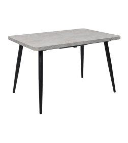 Стол BORG RADIAL-120, раздвижной 120(160)х80, Серый сланец/Чёрный