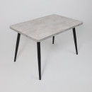 Стол BORG RADIAL-120, раздвижной 120(160)х80, Серый сланец/Чёрный (120233) 