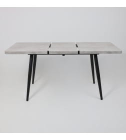 Стол BORG RADIAL-120, раздвижной 120(160)х80, Серый сланец/Чёрный