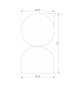 Настольный светильник со стеклянным плафоном 16043 Miki TK Lighting