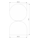 Настольный светильник со стеклянным плафоном 16042 Miki TK Lighting (a068660) 