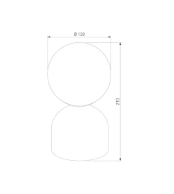 Настольный светильник со стеклянным плафоном 16038 Miki TK Lighting