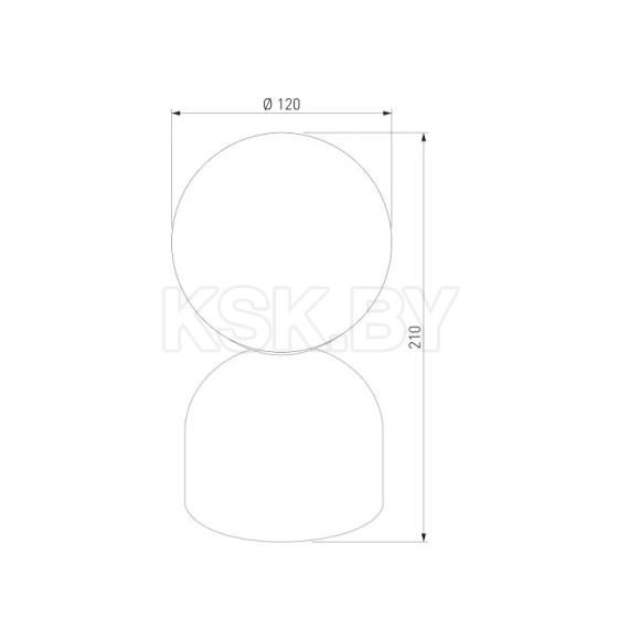 Настольный светильник со стеклянным плафоном 16038 Miki TK Lighting (a068385) 