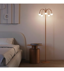 Напольный светодиодный светильник с регулировкой цветовой температуры 90194 золото Eurosvet