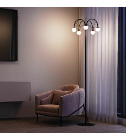 Напольный светодиодный светильник c регулировкой цветовой температуры 90194 черный Eurosvet