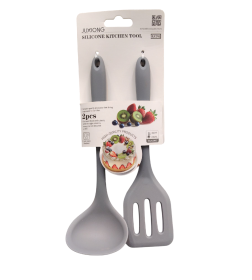 Набор кухонных принадлежностей, 2 пр. (ложка 21 см, лопатка 20,5 см) DA1319 МИКС