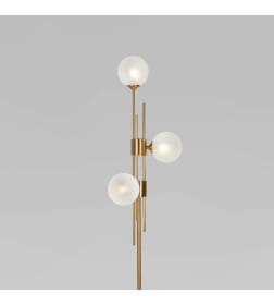 Напольный светильник со стеклянными плафонами 01383/3 латунь Eurosvet