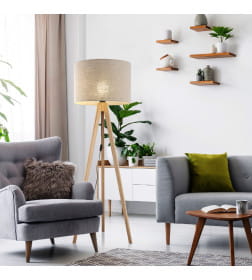 Напольный светильник с тканевым абажуром 16021 Grand TK TK Lighting