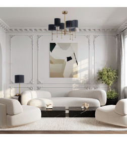 Настольный светильник с тканевым абажуром 01162/1 латунь Eurosvet