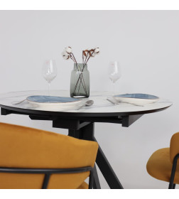 Стул AV 433, карри бархат Confetti chai tea/черный