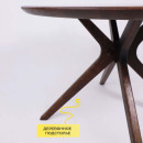 Стол ОКСФОРД, d1100*760, дуб натуральный/покрытие рич (107498) 