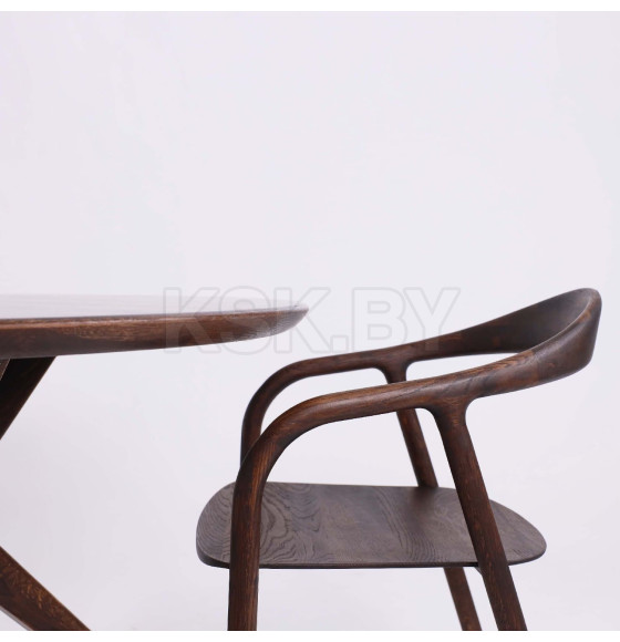 Стол ОКСФОРД, d1100*760, дуб натуральный/покрытие рич (107498) 