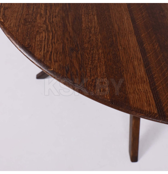 Стол ОКСФОРД, d1100*760, дуб натуральный/покрытие рич (107498) 