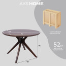 Стол ОКСФОРД, d1100*760, дуб натуральный/покрытие рич (107498) 