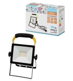 Прожектор светодиодный СДО-04-030Н-П (переносной) 30 Вт, 6500 К, IP65, черный, TDM Народный SQ0336-0200