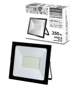 Прожектор светодиодный СДО-04-250Н 250 Вт, 6500 К, IP65, черный, TDM Народный SQ0336-0286
