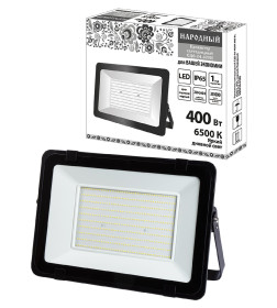 Прожектор светодиодный СДО-04-400Н 400 Вт, 6500 К, IP65, черный, TDM Народный SQ0336-0288