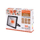 Прожектор светодиодный СДО-04-030Н-К (красный свет) 30 Вт, IP65, черный, TDM Народный SQ0336-0222 (SQ0336-0222) 