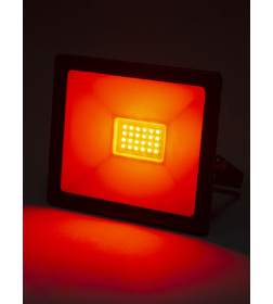 Прожектор светодиодный СДО-04-030Н-К (красный свет) 30 Вт, IP65, черный, TDM Народный SQ0336-0222