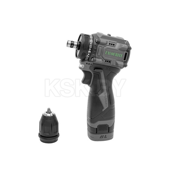 Дрель-шуруповёрт аккумуляторная DC 1620 PROF Li-ion, 16.8В, 2Ач, 0-450/0-1450об/мин FAVOURITE