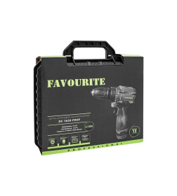 Дрель-шуруповёрт аккумуляторная DC 1620 PROF Li-ion, 16.8В, 2Ач, 0-450/0-1450об/мин FAVOURITE