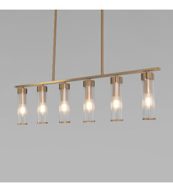 Потолочный светильник со стеклянными плафонами Smart 60166 латунь Smart Eurosvet