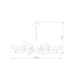 Потолочный светодиодный светильник 50386 LED латунь Eurosvet