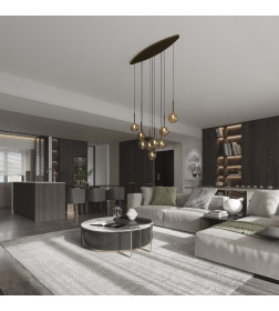 Потолочный светильник со стеклянным плафоном 6149 Estera TK Lighting