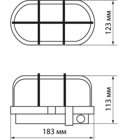 Светильник НБП 02-60-019.01 ("Евро" корпус и металлическая сетка, черный) TDM SQ0312-0008