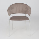 Стул AV 433, светло-коричневый бархат H-61/белый (124055) 