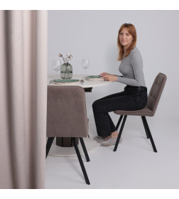 Стол раздвижной на опоре ONTARIO 1000(1300)*760*1000 (сосна каньон/коричневый)