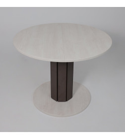 Стол раздвижной на опоре ONTARIO 1000(1300)*760*1000 (сосна каньон/коричневый)