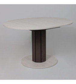 Стол раздвижной на опоре ONTARIO 1000(1300)*760*1000 (сосна каньон/коричневый)