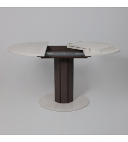 Стол раздвижной на опоре ONTARIO 1000(1300)*760*1000 (сосна каньон/коричневый)