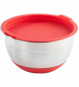 Миска из нержавеющей стали с пластиковой крышкой Attribute ASS018R Mix