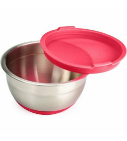 Миска из нержавеющей стали с пластиковой крышкой Attribute ASS018R Mix