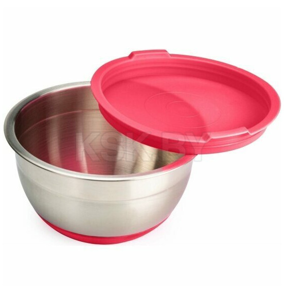 Миска из нержавеющей стали с пластиковой крышкой Attribute ASS018R Mix (ASS018R) 