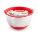 Миска из нержавеющей стали с пластиковой крышкой Attribute ASS018R Mix (ASS018R) 