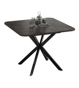 Стол раздвижной ЛИССАБОН Тип 1, 1000(1315)х1001х750, черные опоры/ателье темный