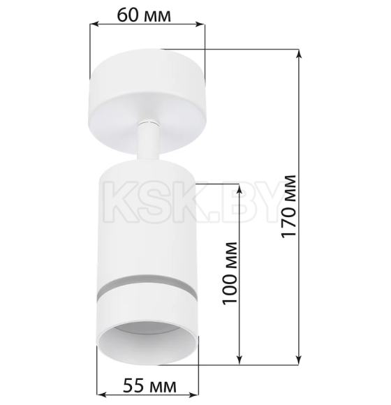 Светильник-спот поворотный LED, 7 Вт, 230 В, 50 Гц, 4000К, IP20, "Вероника", белый, TDM SQ0356-0420 (SQ0356-0420) 