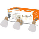 Светильник спот 3х40Вт, Е14, 230 В, 50 Гц, IP20, "Бутон", планка, ЭКО, сосна, TDM SQ0356-0004 (SQ0356-0004) 