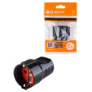 Розетка кабельная рифленая 2П+З 16А 250B черная TDM SQ1806-0212 (SQ1806-0212) 