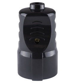 Розетка кабельная рифленая 2П+З 16А 250B черная TDM SQ1806-0212