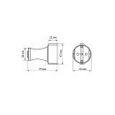 Розетка кабельная рифленая 2П+З 16А 250B белая TDM SQ1806-0211 (SQ1806-0211) 