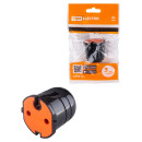 Розетка кабельная б/з черная с красной вставкой 10А 250B чернаяTDM SQ1806-0214 (SQ1806-0214) 