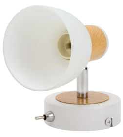 Светильник спот 1х40Вт, Е14, 230 В, 50 Гц, IP20, "Бутон", круглый, ЭКО, сосна, TDM SQ0356-0001