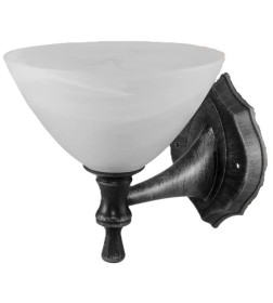 Светильник НББ 21-60-1731 УХЛ4 (черный под серебро, плафон конус алебастр) TDM SQ0370-0208